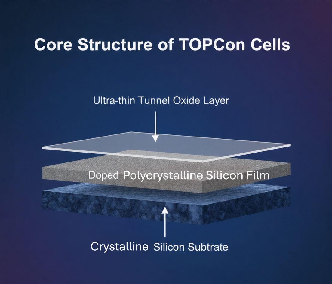 Core Structure of TOPCon Cells