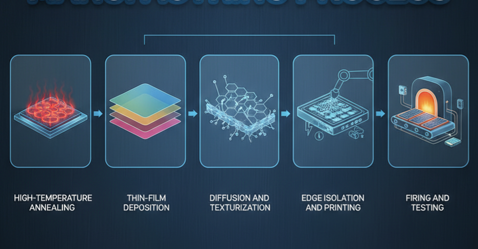 Manufacturing Process of photovoltaic cells