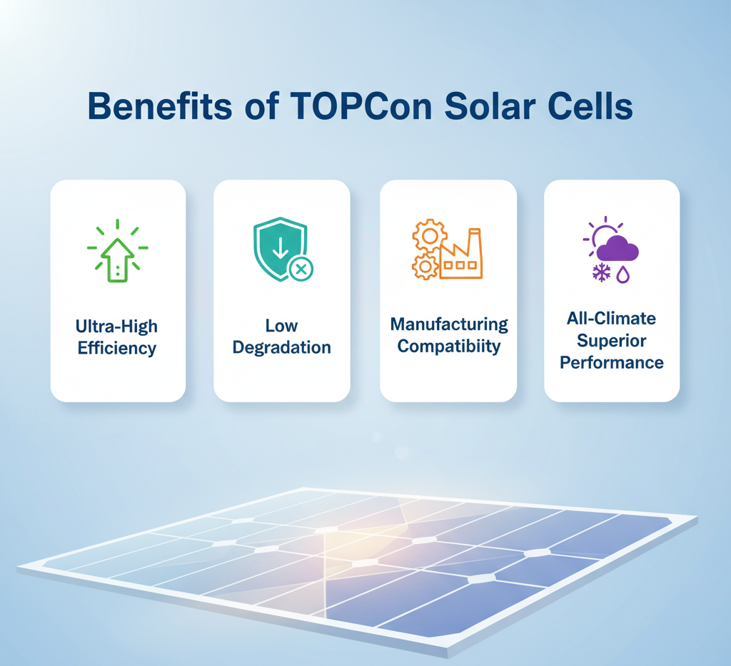 Benefits of TOPCon Solar Cells