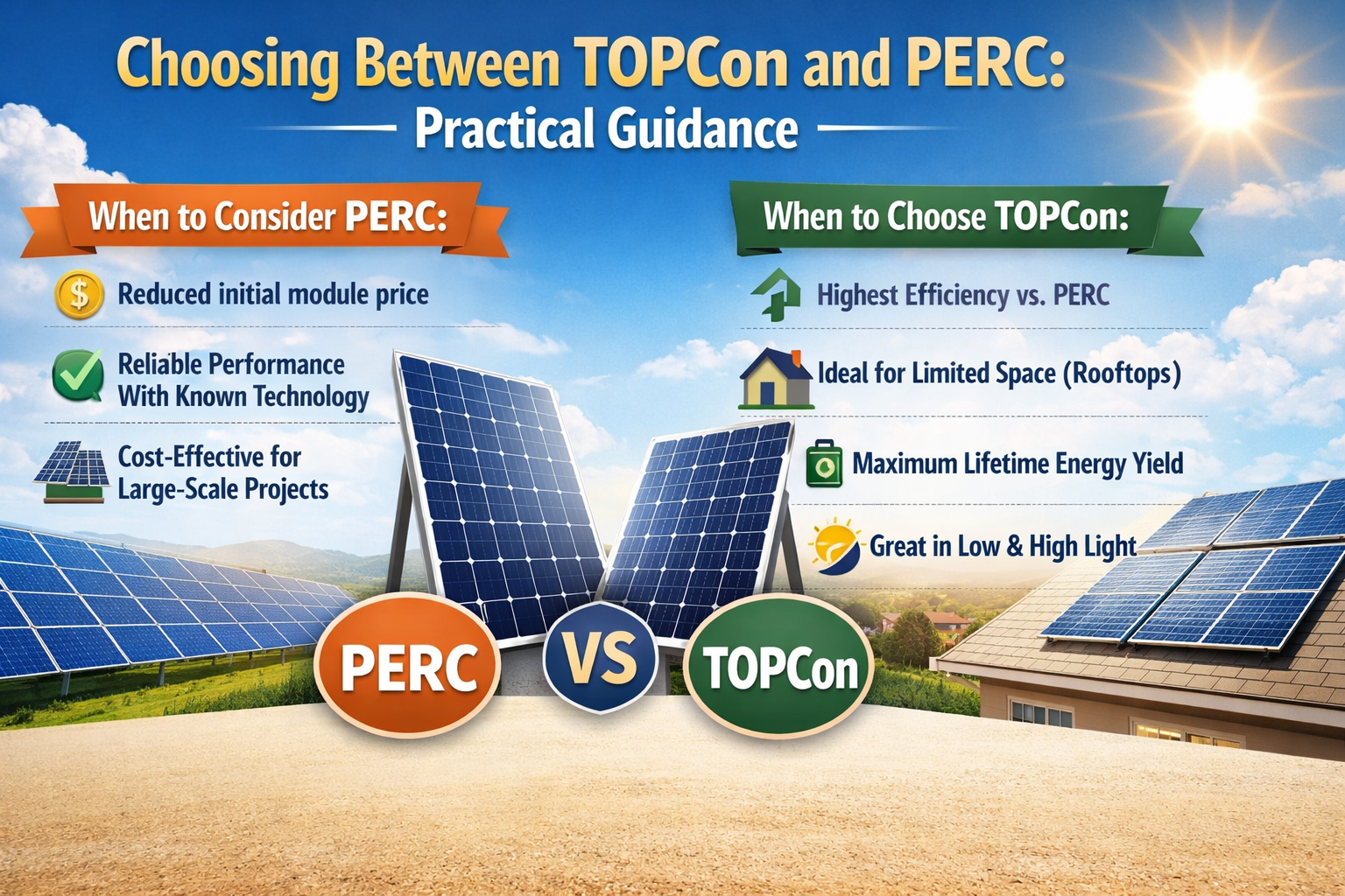 Choosing Between TOPCon and PERC