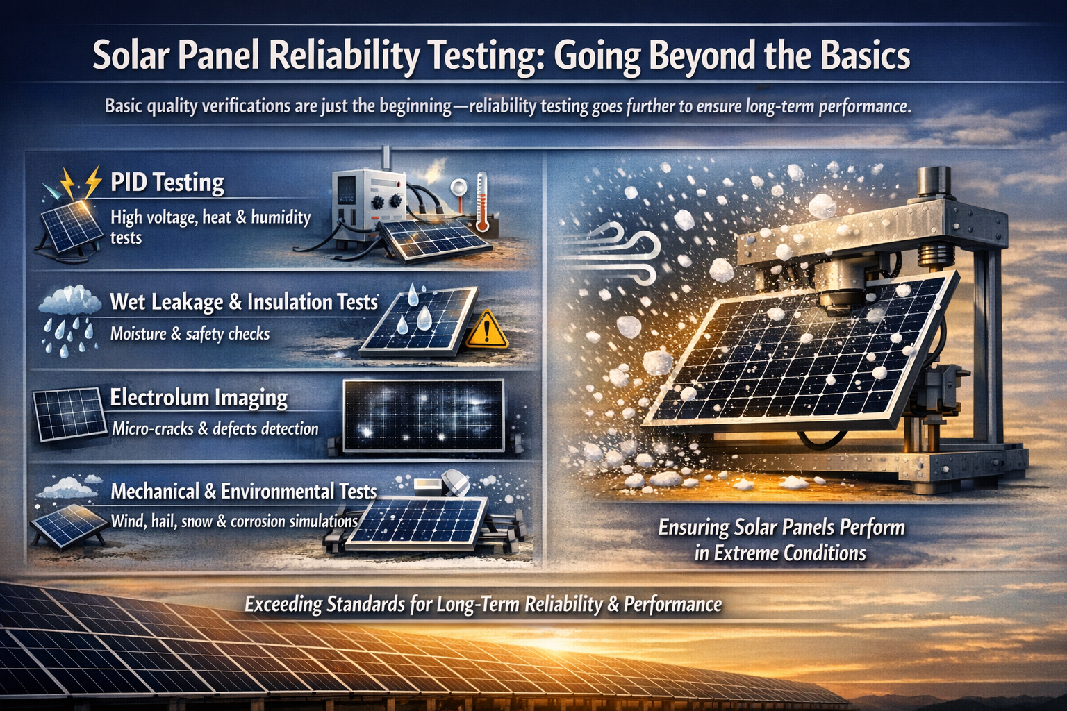 Solar Panel Reliability Testing