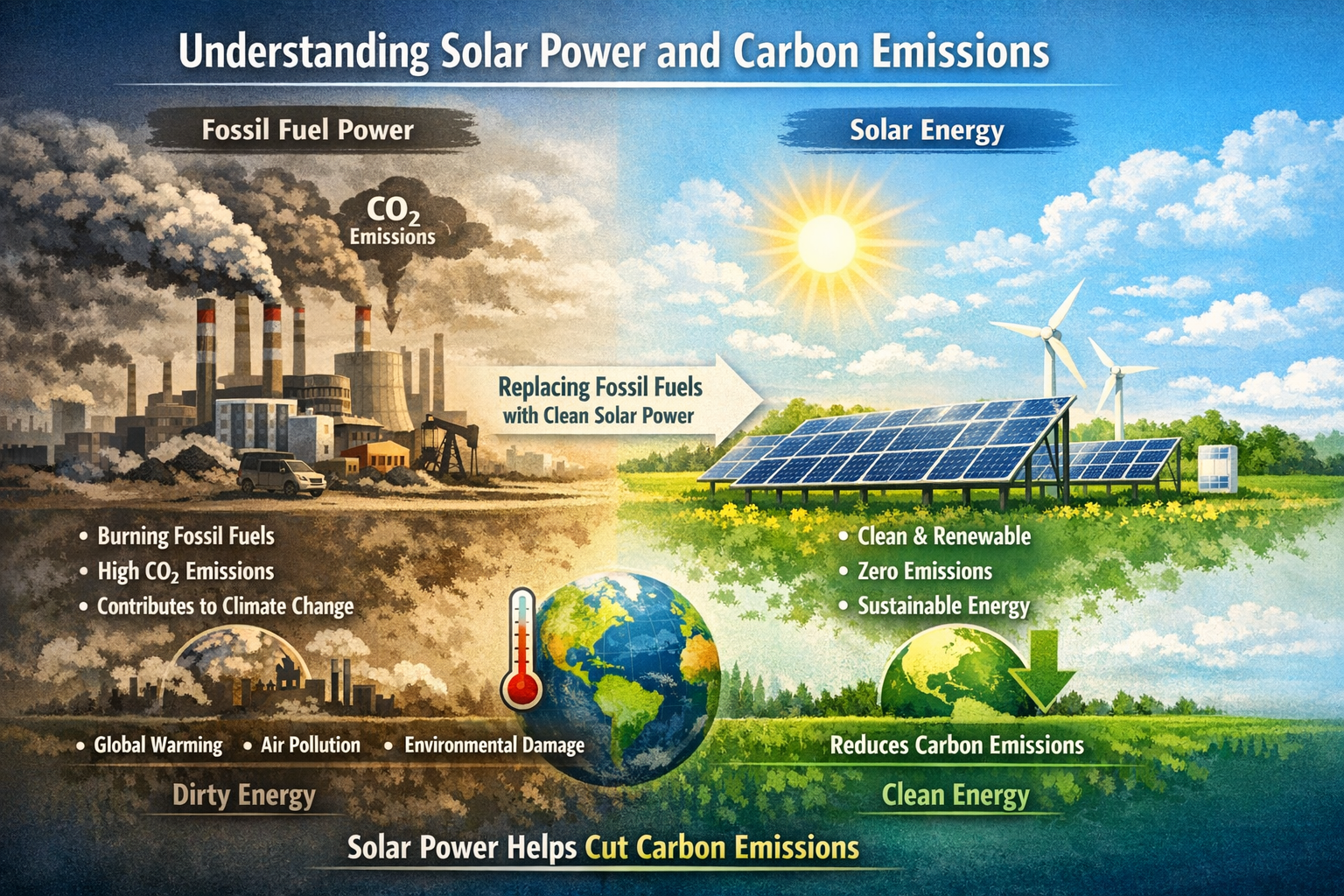 Solar Power and Carbon Emissions