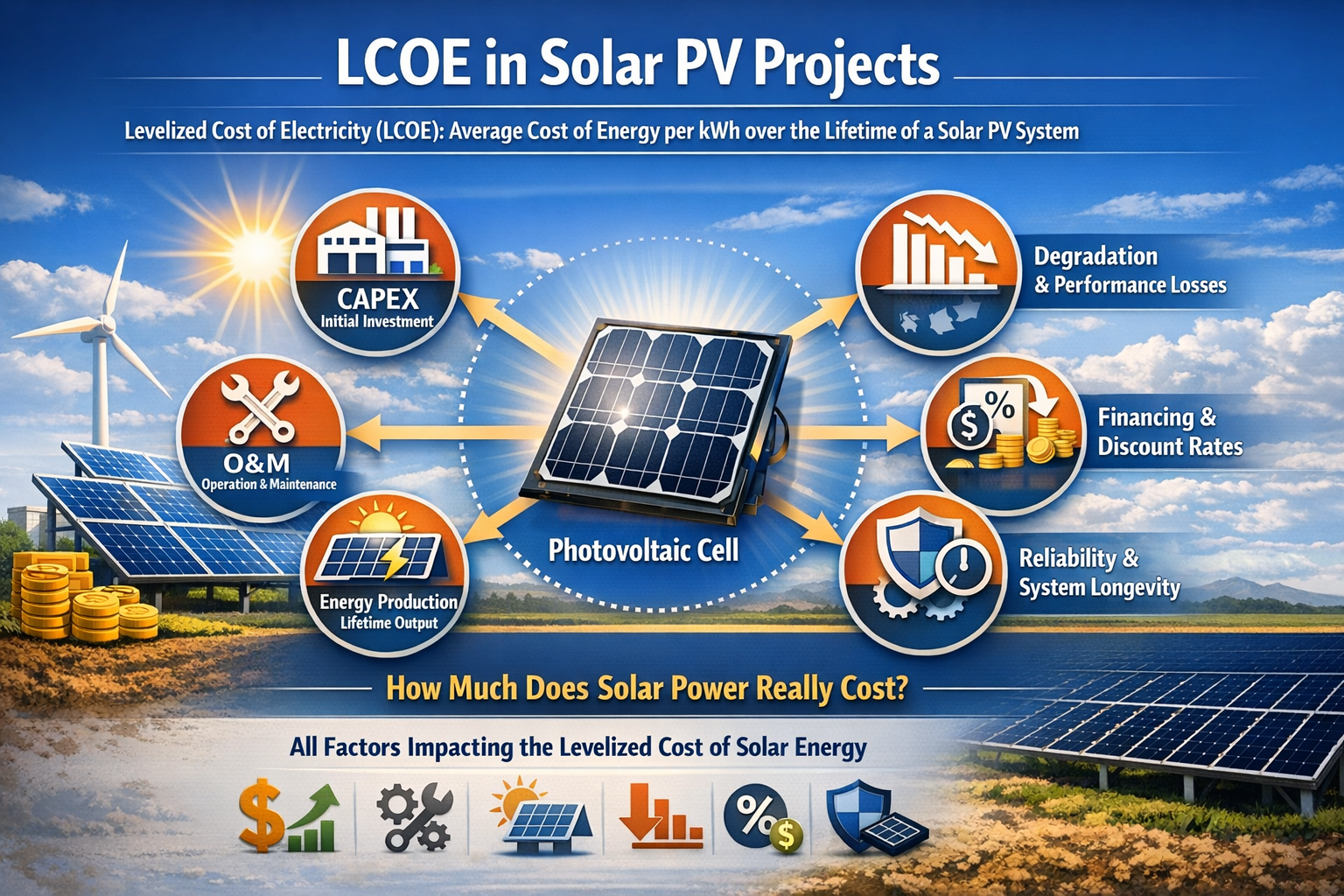 LCOE in Solar PV Projects